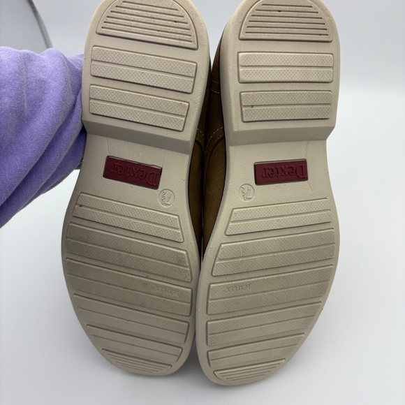 NWOB Dexter Comfort Memory Foam Burt Plain Toe Oxford Tan Suede Style Shoe - Picture 11 of 13